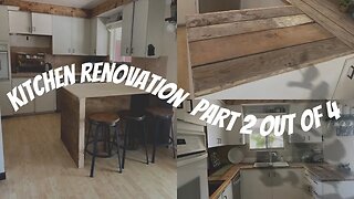 Kitchen Renovation Part 2 | CREATING KITCHEN BAR ENTENSION
