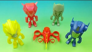 2023 TRANSFORMERS EARTHSPARK Full set of 5 WACKY PACKS VIDEO REVIEW