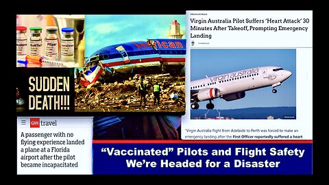 Airline Disasters Loom As Vaccinated Pilots Die Mid Flight Forcing Unfit Passengers To Land Airplane