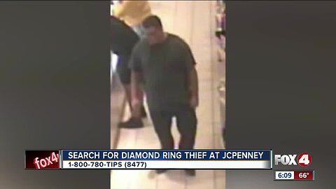 Diamond ring thief south in Fort Myers