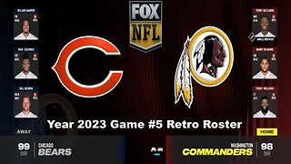 Madden 24 Bears Vs Redskins Year 2023 Retro