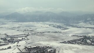 Snowy Flatirons this afternoon after snowstorm