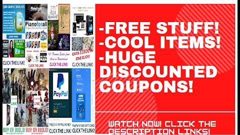 FREE STUFF, COOL ITEMS & HUGE DISCOUNTED COUPONS COLLECTION #1