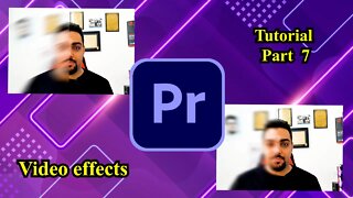 How to use Blur (video effects, blur) Premiere pro tutorial part 7