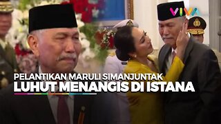 PERDANA! Luhut Nangis di Istana Saat Salami Letjen Maruli