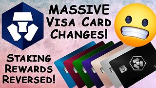 HUGE CRYPTO.COM VISA CARD CHANGES | Staking Rewards Returned! | Time to find another card program?