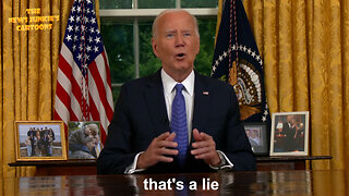 Biden lies to the nation about the inflation, prices, securing the border, etc. while he drops out of the presidential race "in the defense of democracy which is at stake" and uniting "my party."