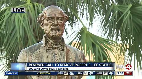 Renewed interest in removing Robert E. Lee statue in Fort Myers