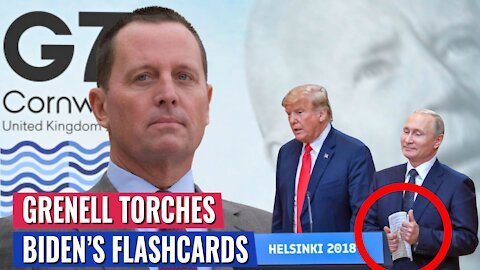 RIC GRENELL TORCHES BIDEN FOR USING FLASHCARDS IN HIS MEETING WITH PUTIN - LOOK AT THIS PHOTO!