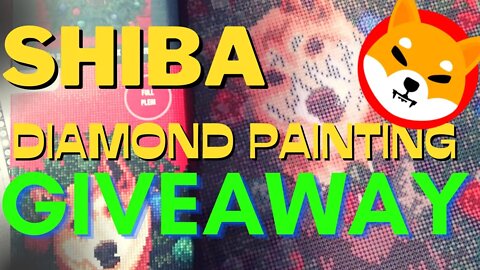 Shiba Diamond Painting GIVEAWAY! Read Description | WIP & CHAT