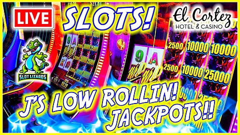 🔴 LIVE SLOTS! NEW GAMES BIG JACKPOTS! J'S LOW ROLLIN' WEDNESDAY! EPISODE 32! EL CORTEZ