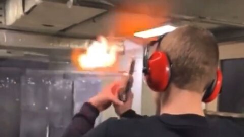 Guy Shooting A Gun For The First Time Learns It's Easy To Almost Blow Your Own Head Off