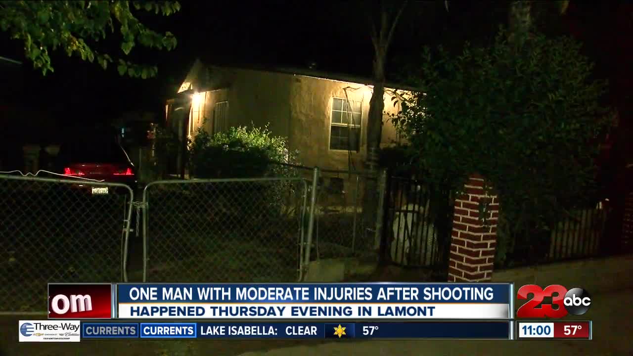 One Man with Moderate Injuries after Shooting in Lamont