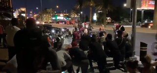 Peaceful demonstration in Las Vegas for George Floyd