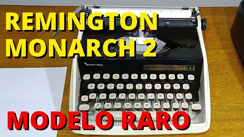 Máquina de Escrever Antiga REMINGTON Sperry Rand MONARCH 2 - FUNCIONANDO