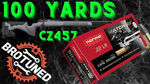 CZ 457 LRP - 100 Yard Norma Match-22 - Ammo Test - IBI Barrel