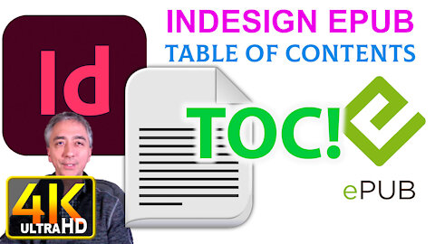 How to Create a Table of Contents TOC Indesign CC EPUB Export (4k UHD)