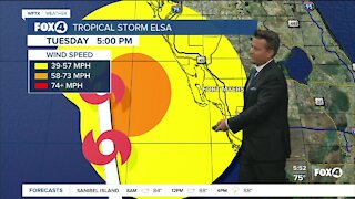 Tropical Storm Elsa 5AM Advisory