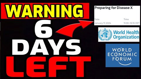 URGENT WARNING - ONLY 6 DAYS LEFT UNTIL IT STARTS!! - PREPARE NOW!! (prep for shtf wrol)