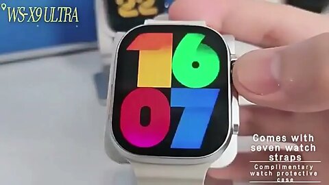 7 in 1 Smart Watch X9 Ultra with Amoled 7 Straps Ultra 9 Apple Copy WS X9