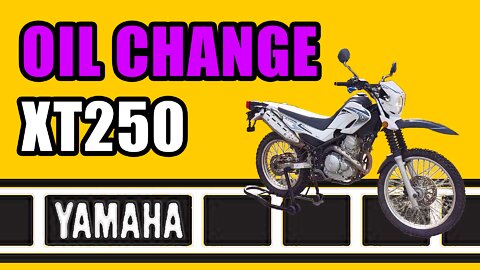 Yamaha XT250 Oil Change with Filter Tutorial