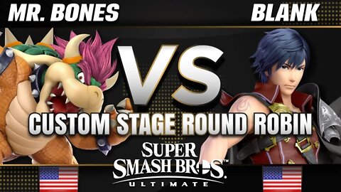 Mr. Bones (Bowser) vs. Blank (Chrom) - Custom Stage Round-Robin