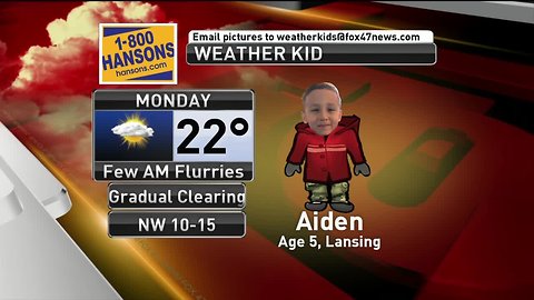 Weather Kid - Aiden - 2/18/19