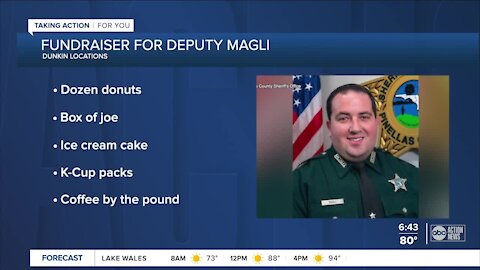 Several local Dunkin Donuts locations participating in fundraiser to benefit family of fallen deputy