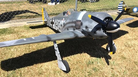 Top Flite Giant Scale Focke Wulf FW-190 WWII RC Plane at Warbirds Over Whatcom