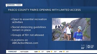 Pasco County reopening some of its parks with limited access