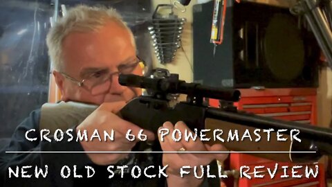 Crosman model 66 x4 powermaster .177 multi pump pellet rifle full review new old stock