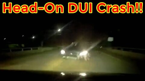 DUI driver causes head on collision. | Car Accident | Caught On Dashcam | Close Call | Footage Show