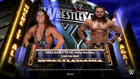 WWE 2k24 Chad Gable vs Marty Martinez