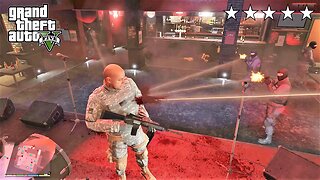 GTA 5 - COMBAT MARINE'S FIVE STAR COP BATTLE AT TEQUI LA LA