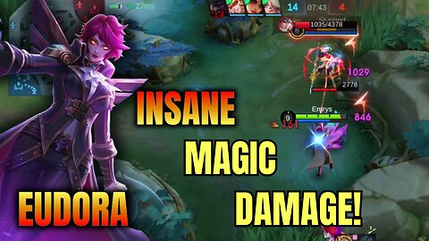 INSANE MAGIC DAMAGE! Mythic Ranked Eudora