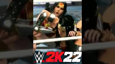 Wonder Woman vs. Big Barda Iron Woman Match Preview #shorts #wwe2k22