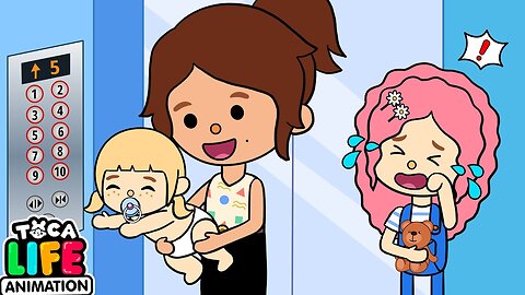 Sibling Fighting In The Elevator | Toca Love Story | Toca Boca Life World | Toca Animation