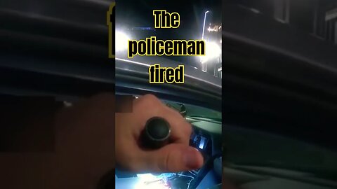 Dashcam policeman shot a young man during the investigation #police_pursuits