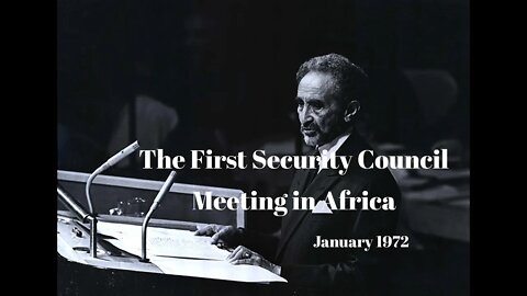 The First Security Council Meeting in Africa, January 1972
