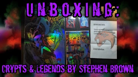 Unboxing: Crypts & Legends by Stephen Brown