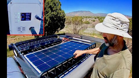 Living in a 4x4 Truck: New Solar/Battery Bank, Coyote and Badger Traveling Together, New DRONE!