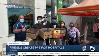 High school friends create PPE for hospitals