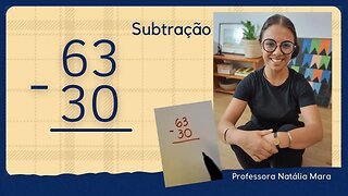 63-30 | 63 menos 30 | Subtração Fácil