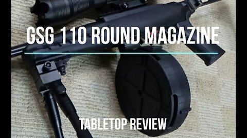 Ruger Charger with GSG Rotary 110 Round Magazine Tabletop Review - Episode #202103