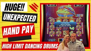 💥High Limit UNEXPECTED Dancing Drums Jackpot Handpay💥