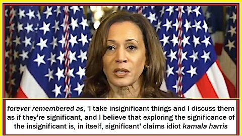 wut did idiot kamala harris say?