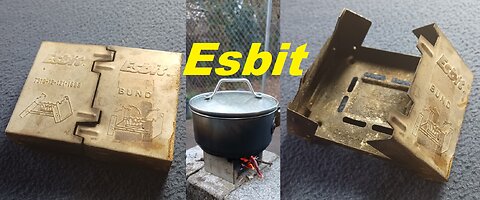 SHOW AND TELL 118: Esbit Pocket Stove, W.Germany. NSN 7310-12-121-1689, 1936 design, solid fuel.