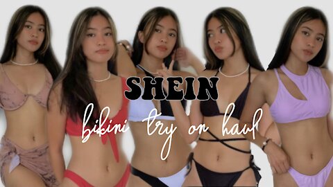 SHEIN bikini try on haul