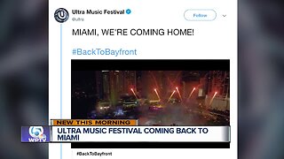 Ultra Music Festival returning to downtown Miami's Bayfront Park