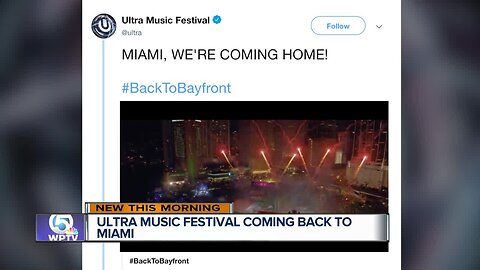 Ultra Music Festival returning to downtown Miami's Bayfront Park